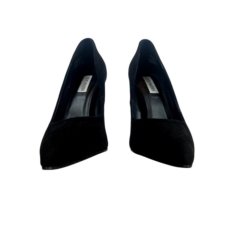 Steve Madden Black Suede Pointed Toe Pumps – Size 7 - Picture 3 of 13